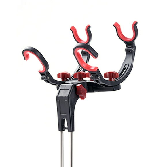 Adjustable Fishing Rod Stand Fishing Pole Holder Bank Stick for 2 Poles