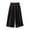 01Black, variant on pbnbp Linen Wide Leg Capri Pants for Women High Waisted Palazzo Pants Casual Lounge Beach Trousers with Pocket Pull On Capris