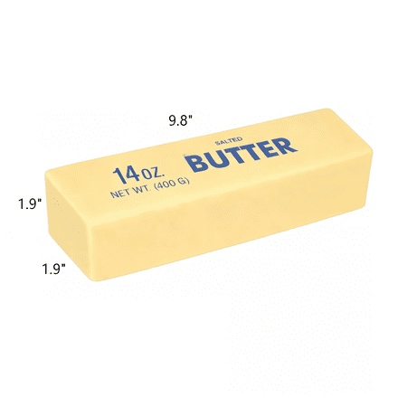 Butter Squishy 14oz Jumbo Squishy Stick of Butter - Realistic Slow Rising Food Fidget for Stress Relief & Anxiety Relaxation 2026
