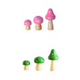 thumbnail image 1 of 6Pieces Simulation Miniatures Mushroom Figurine Garden Decoration Accessories Yard Lawn Decoration Ornaments perfecl Figuras de hongos, 1 of 8