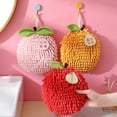 thumbnail image 3 of Tnobhg Chenille Hand Towel Cute Persimmon Fruit Super Absorbent Soft Shaggy Hanging Loop Quick Drying Bathroom Kitchen Towel New Year Gift, 3 of 8