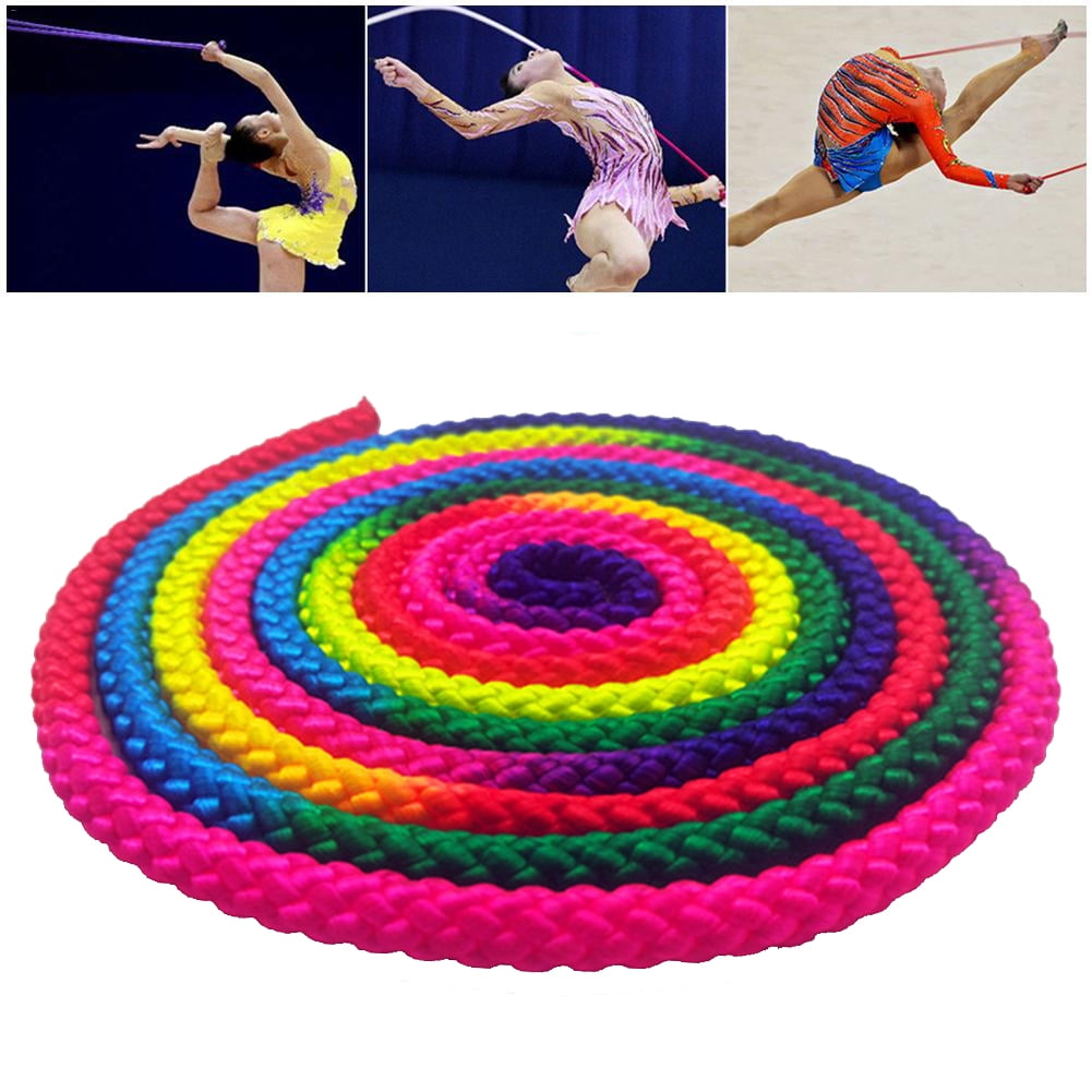 Rainbow Color Yosoo Health Gear Gymnastics Rope Rhythmic Gymnastics Sports Rope Competition Arts Training Rope