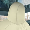 thumbnail image 4 of For 2020-2024 Tesla Model Y FH Group Waterproof Neoprene Custom Fit Made Car Seat Covers - Front Set Solid Beige, 4 of 5