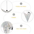 thumbnail image 3 of Five- Lampshade Paper Ceiling Lampshade Birthday Party Decorative Item Silver Paper Decorative 4Pcs, 3 of 4