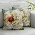 thumbnail image 3 of ONETECH White Water Lotus Decor Tropical Flowers Throw Pillow Covers Abstract White Wildflowers Pillow Covers Landscape Outdoor Pillow Cases Cushion Cover for Living Room Couch Sofa Gift, 3 of 5