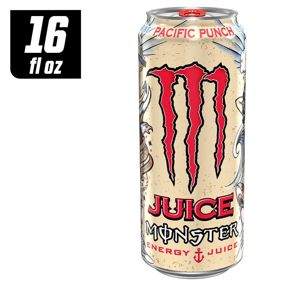 Monster Pacific Punch Energy Drink Can 16 fl oz - 3 count