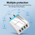 thumbnail image 2 of Multi Port USB Wall Charger Wall Plug 4-Port USB Charging Block 3.1A Power Adapter Quick Charger for Smartphones Tablets and More, 2 of 6