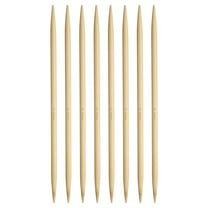 Uxcell 8Pcs Bamboo Knitting Needles Double Pointed Size US 10(6mm) 7.9 Inch