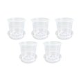 thumbnail image 2 of KGJQ Clear Plastic Orchid Pot with Saucer, Plant Pot with Drainage Holes, Ventilated Flower Pot for Rose, Phalaenopsis, Seedings, 2 of 8