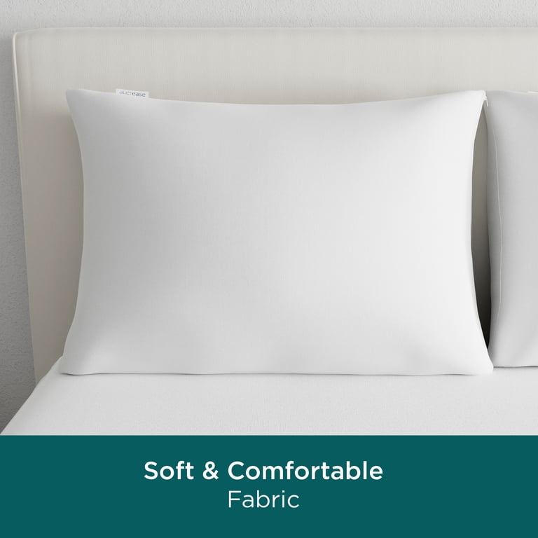 AllerEase CleanBoost Pillow Protector, Standard/Queen, Zippered photo 6