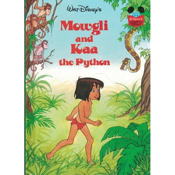 Pre-Owned Walt Disney Productions presents Mowgli and Kaa the python (Disney's wonderful world of reading) (Hardcover) 0394851099 9780394851099