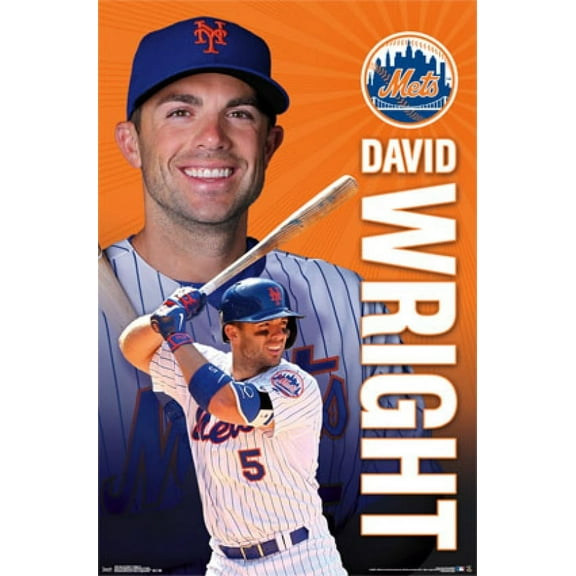 New York Mets&reg - D Wright 15 Poster Print (22 x 34)