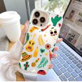 thumbnail image 3 of ¡Mejore la protección de su iPhone con una caprichosa funda plateada de doble capa con diseño de dibujos animados y arenada!, 3 of 3