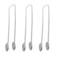 thumbnail image 1 of 3 Pcs Silver Mens Necklace Cloth Napkins Bib Holder Clips Flexible Drool Bib, 1 of 3