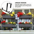thumbnail image 3 of OUNONA Adjustable Black Flower Pot Bracket for Balcony, Indoor and Outdoor Hanging Planter Holder, 1Pc, 3 of 5