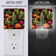 thumbnail image 2 of Cactus LED Square Night Lights - Stylish and Functional Nightlight for Better Sleep - Energy Saving Plug-in Wall Light with Auto Sensor, 2 of 6