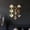 Gold, variant on Acrylic Mirrors for Wall Decor - DIY Self-Adhesive Decorative Mirror Tiles, Diamond Shaped Wall Stickers for Living Room, Bedroom, Office, and Wedding Party Decor(Gold,9pcs)