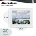 thumbnail image 4 of Stupell Industries Coastal Sails & Hydrangeas White Framed Print Under Glass, 21 x 17, by Sisi and Seb, 4 of 8