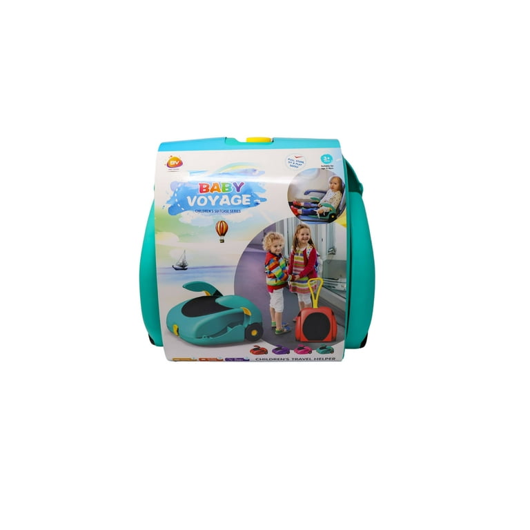 BABY VOYAGE Pull Along Luggage Case and Convertible Seat in One for Kids Going Places Blue Walmart