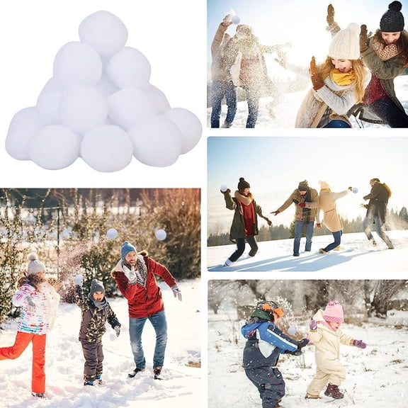Mightlink Winter Fake Snowballs Decoration,Realistic Snowball Gift for Kids Indoor Outdoor Decor