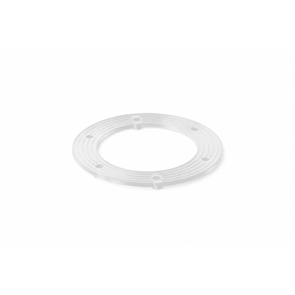 HomeHalo 12 inch Round Plastic Plant Pot Ring Clear Frost