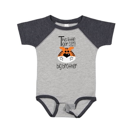 

Inktastic This Little Tiger is Going to Be a Big Brother Gift Baby Boy Bodysuit