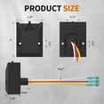 thumbnail image 2 of HLONK Liftgate Switch 264346 (ON)/Off/(ON) Compatible 3 Wire Lift Gate Control Switch Waterproof OEM Replacement for GPT-25 Box Truck Trailer, 2 of 6