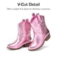 thumbnail image 4 of Botas Vaqueras para Niñas DREAM PAIRS KKUMMB2509 Rosa Talla 2, 4 of 6