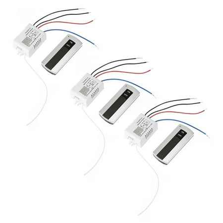 

3X Channel with Digital Transmitter 220V ON/OFF 1 Switch Wireless Relay Receiver Remote Control Light Lamp