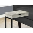 thumbnail image 2 of Panneau de Particules Gris de 24,5 Po et Table d'Appoint en Métal Noir avec Tiroir, 2 of 3