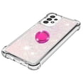 thumbnail image 3 of Funda para Samsung Galaxy A13 4G con Brillo Líquido Flotante, Purpurina, Parachoques y Anillo Giratorio Soporte, 3 of 5