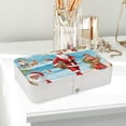 thumbnail image 6 of Santa Claus PU Leather Jewelry Box with Removable Compartment - Portable Earring Organizer and Storage Box, 6 of 6