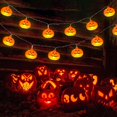 thumbnail image 4 of Decoraciones de Halloween Luces de cadena de calabaza de 30 LED de 14.7 pies, liquidación de decoración de Halloween con luz de 2 modos con pilas, 4 of 5