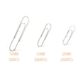 thumbnail image 4 of 700 Pieces Paper Clips Assorted Sizes with 1.1 inch, 1.3 inch and 2 inch, Small Medium and Large Size Ribbon Paper Clips for Office, School, Hospital Docume, 4 of 4