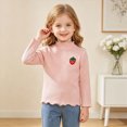 thumbnail image 2 of 18-24 Months Toddler Girls T-Shirts Tee,Long Sleeve Cute Shirts for Girls Mock Neck Fall Winter Clothes Daily Casual Tops for 6 12 18 24 Months 2T 3T 4T 5T Kids Girls Clothes, 2 of 9