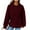 Wine#4, variant on Viikei Pullover Hoodies for Women Zip Up Hoodie Women Plus Size Women's Fashion Casual Halloween Print Zip Hood Long Sleeve Pocket Jacket Top