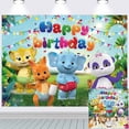thumbnail image 2 of Word Party Backdrop Banner Party Supplies Background for Photography Kids Birthday Decorations 7x5 Ft, 2 of 6