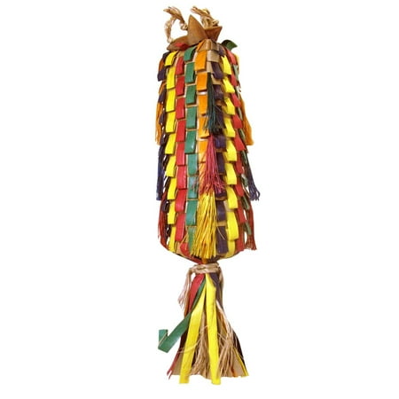 Planet Pleasures Parrot Pinata - Bonka Bird Toys 03359 Extra Large Straight Rainbow Pinata