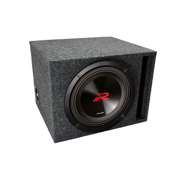 Universal Car Stereo Vented Enclosure Single 12" Alpine R2-W12D4 Type R Car Audio Subwoofer Custom Sub Box Enclosure Package