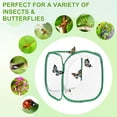 thumbnail image 7 of Uxcell Butterfly Habitat Cage Terrarium, Outdoor Collapsible Mesh 1014 [White With Green, 12 x 12 x 12 Inch], 7 of 7