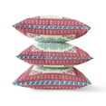 thumbnail image 2 of Window Wreath Palace Suede Zippered Pillow with Insert in Blue Gray 16 x 16, 2 of 3