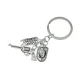 thumbnail image 2 of Keychain Western Cowboy Hat Boot Horseshoe Key Ring Charm Wild West Backpack Pendant Horseshoe Keychain Decor for Horse Lover, 2 of 8