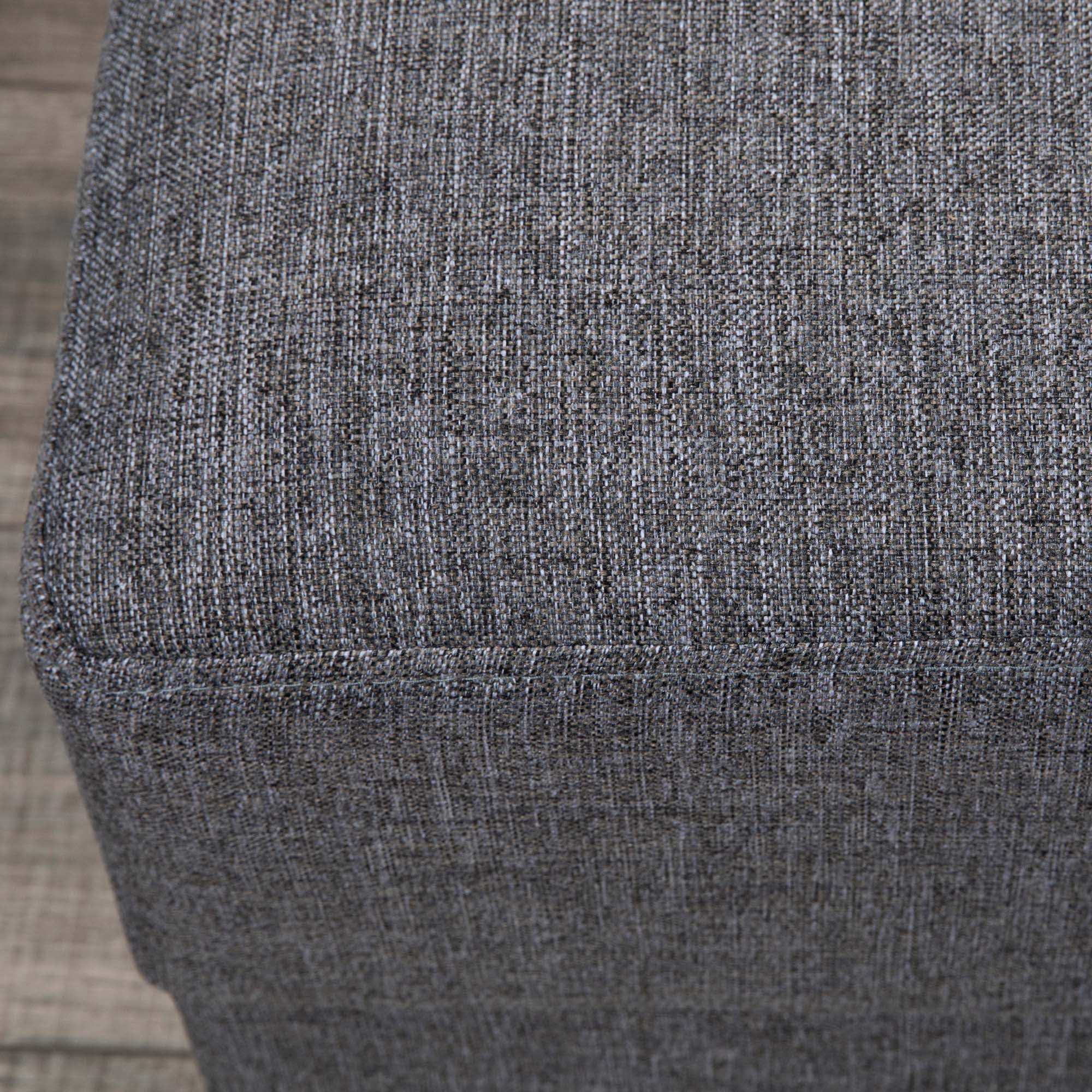 Ottomanson Symphony Upholstered Storage Ottoman, Gray
