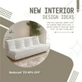 thumbnail image 6 of WHGBJA 3 Seaters Oversize Bean Bag Chair,Lazy Floor Togo Sofa Lounger,High-Density Sponges Filling Sofa Comfy Chairs for Adults,Fireside Chair Furniture Gift for Living Room Bedroom,White, 6 of 9