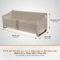 thumbnail image 3 of Modern Leisure Monterey 82.5" x 38" x 38" Beige Rectangle Patio Loveseat Cover with Water Resistant, 3 of 15