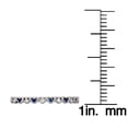 thumbnail image 3 of 10k White Gold Genuine Sapphire and Diamond Petite Heart Stackable Band, 3 of 5