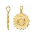 thumbnail image 2 of Gem & Harmony 10K Yellow Gold Flower Charm Pendant Necklace with Chain for Women, 2 of 5