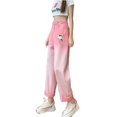 thumbnail image 5 of Sanrio Nueva ropa original Kawaii para mujer, pantalones Y2K, pantalones vaqueros con degradado rosa de Hello Kitty, pantalones deportivos para mujer, pantalones Kpop para mujer, 5 of 5