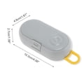 thumbnail image 2 of Unique Bargains Mini Style Jewelry Box Jewelry Organizer for Storing Gray, Yellow, 2 of 4