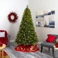 thumbnail image 6 of Homestock Gothic Grace 8Ft. Spruce Artificial Christmas Tree With 500 Clear Lights, Pine Cones, And Red Berries For A Picture-Perfect Holiday Display In Your Home Or Office, 52" W X 52" D X 96" H, 6 of 7